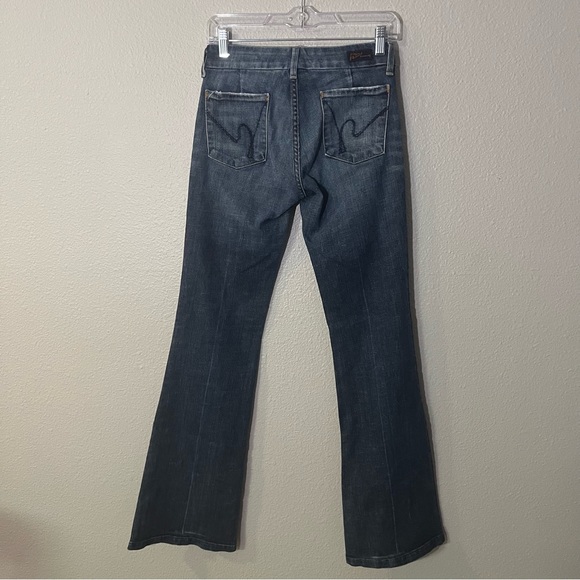 Citizens of Humanity Faye Stretch Low Waist Full Leg Flared Jeans - Sz 27 - Picture 4 of 8